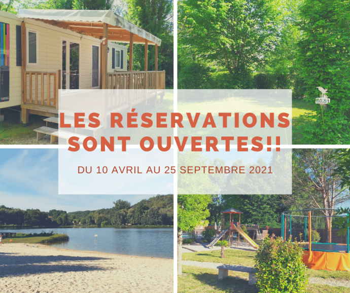 Réservations 2021 Camping du Lac