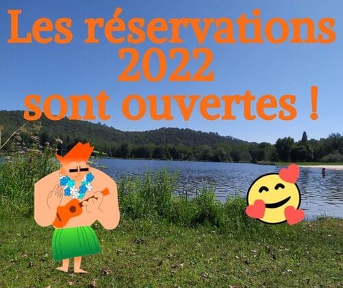 Les réservations pour 2022 sont ouvertes