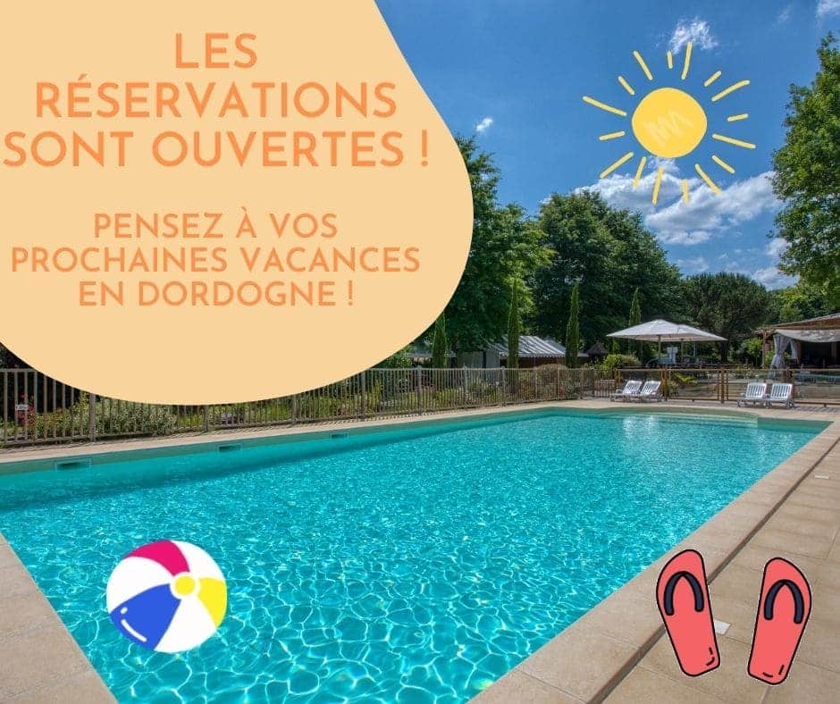 Article ouverture réservation 2023 Camping Dordogne