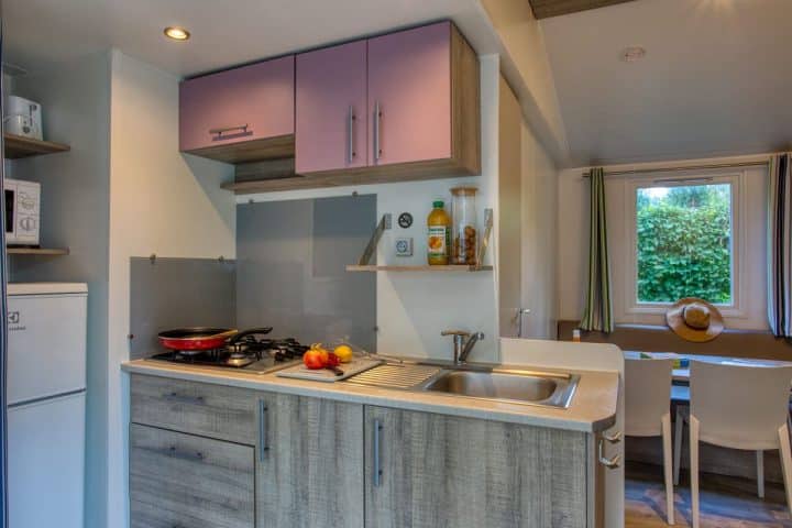 Photo de la cuisine du Mobil-home Super Vénus en Dordogne