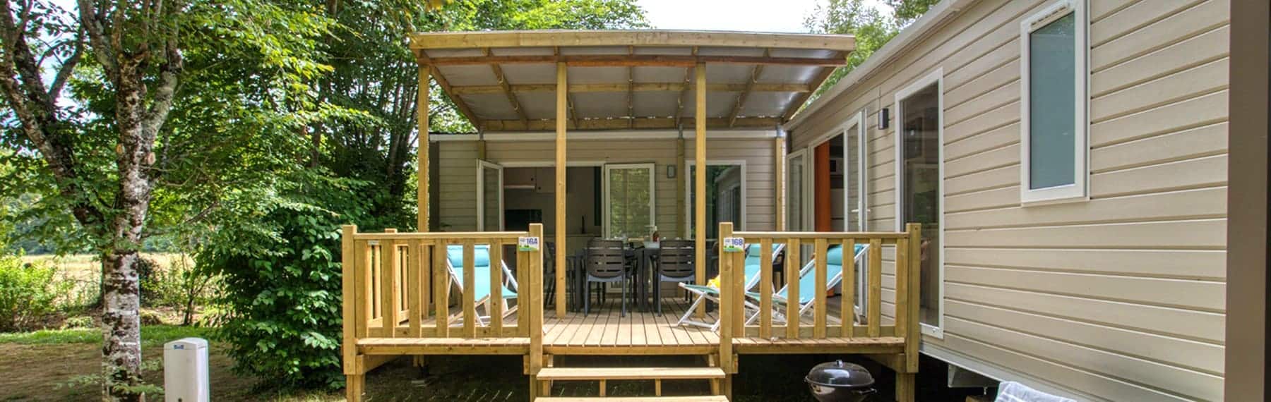 Bandeau du Mobil-Home Mercure Riviera dans Camping Dordogne