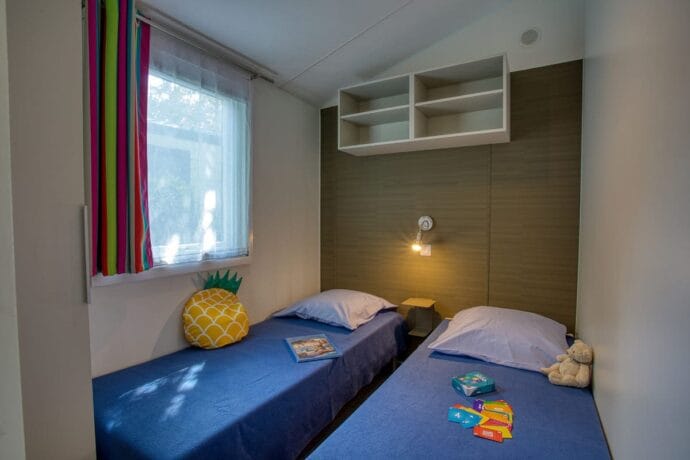 Photo de la seconde chambre enfant du mobil-home Nirvana