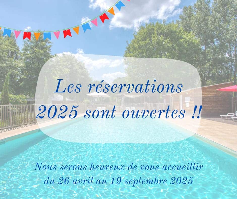 Ouverture des réservations au Camping du Lac en Dordogne proche de Sarlat