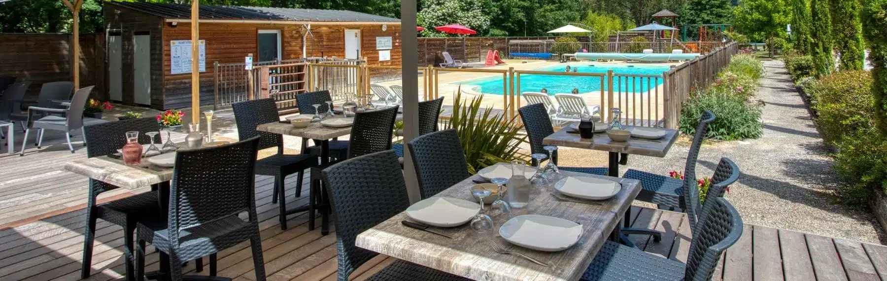 Bandeau du Bar-Restaurant pas cher du Camping du Lac en Dordogne