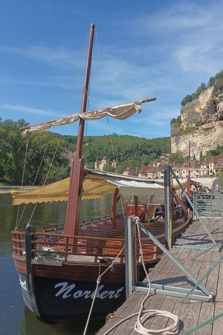Gabarres Norbert à la Roque Gageac en Dordogne