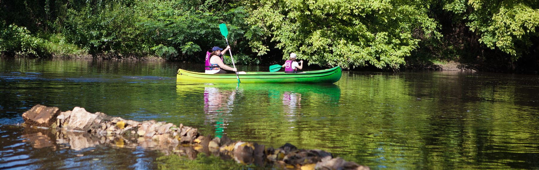 Bandeau Canoe Kayak sur la Dordogne proche de Sarlat
